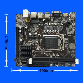 Материнская плата B75 + процессор G1620 + Кабель SATA + Кабель переключения + Перегородка LGA1155 DDR3 Черный для 2X8G Для процессора I3 I5 I7 серии Pentium Celeron Изображение 2