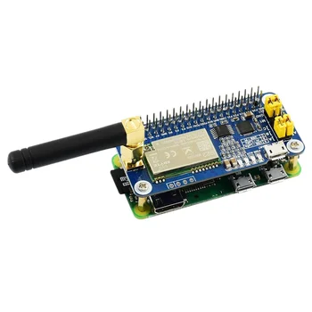 Waveshare SX1262 LoRa HAT для Raspberry Pi Охватывает диапазон частот 915 МГц с модуляцией расширенного спектра Изображение 2