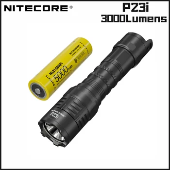 Светодиодный Тактический фонарь NITECORE P23i Мощностью 3000 Люмен, Перезаряжаемый Фонарь Troch С батареей 21700 NL2150HPI