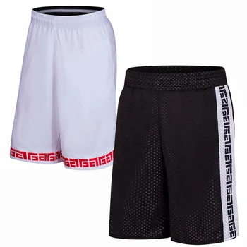 2019 Мужские летние Баскетбольные шорты, мужская спортивная одежда, двусторонние шорты для бега, дышащая одежда для тренировок, шорты размера Плюс L-5XL Изображение 2