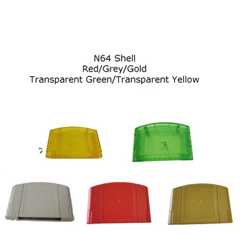 10 шт./компл. Корпус N64, чехол для картриджа, крышка с винтами, Красный/серый/Прозрачный Зеленый/Прозрачный желтый/золотой.