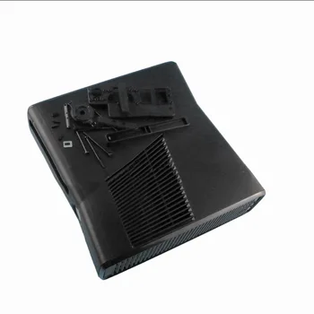 10 Шт. Новый Полноразмерный чехол с Наклейками и кнопками Для Xbox 360 Slim Console Protector Case Черного Цвета Изображение 2