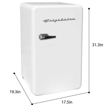 Однодверный Ретро-компактный холодильник Frigidaire 3,2 куб. фута EFR372, белый Изображение 2