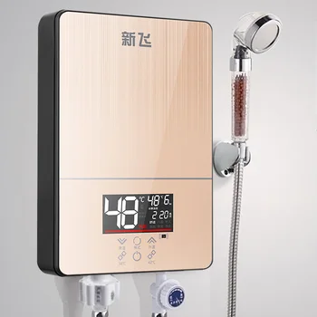 Xinfei мгновенный электрический водонагреватель постоянной температуры, бытовая ванна, душ, маленький нагреватель мгновенного нагрева, водонагреватель Изображение 2