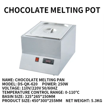 Коммерческая машина для плавления шоколада Электрическая Печь для плавления шоколада Из нержавеющей Стали, Одноцилиндровый котел для плавления шоколада Изображение 2
