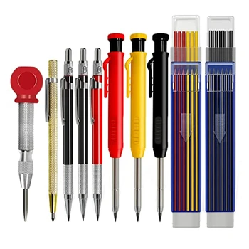 Механические плотницкие карандаши с заправкой для маркеров, инструмент для черчения, Деревообрабатывающие карандаши, маркерные инструменты для плотницких работ