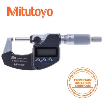 Mitutoyo 293-230-30 Цифровой микрометр, диапазон 0-25 мм, выход SPC, IP65, точность 0,001 мм