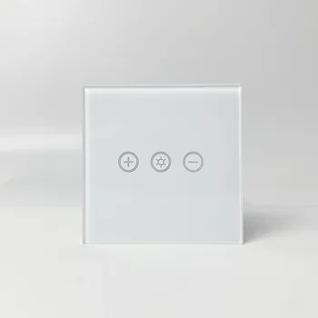 Британская стандартная Белая панель из хрустального Стекла, Ненесущая стена, Сенсорный экран, WIFI Smart Switch Изображение 2