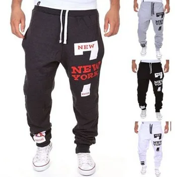 Happyjeffery, новые мужские джоггеры, свободные брюки, Модные мужские спортивные брюки с буквенным принтом, P13