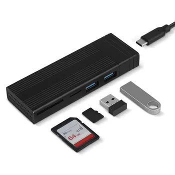 Твердотельный накопитель 2 В 1 Type C- M.2 NGFF NVME-USB Type C Корпус SSD SSD 10Gpbs M.2 Корпус Жесткого диска из алюминиевого сплава