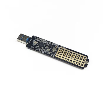 Двойной протокол M2 NVME/SATA SSD Адаптер M/B + M Ключ к USB 3,1 Riser RTL9210B Чип для 2242 2260 2280 M.2 PCIE NVME/NGFF SATA SSD Изображение 2