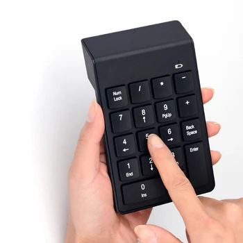 Цифровая клавиатура Mini 2.4G Беспроводная Клавиатура с 18 Клавишами Цифровая клавиатура Numpad для ПК Ноутбука 2020 Изображение 2