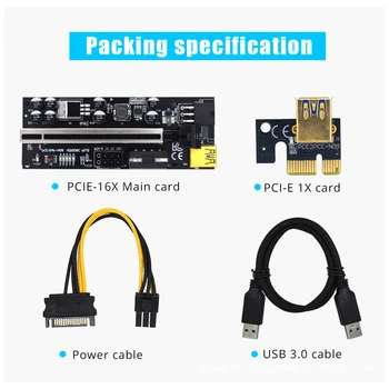 2/3 PCI-E от 1x до 6x Exender Board USB-карта Портативный адаптер для материнской платы Изображение 2