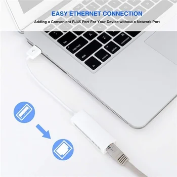 USB Интернет-адаптер Сетевая карта USB 2.0 К Ethernet Интернет RJ45 LAN Для Macbook Windows 7/8/10/XP RD9700 USB Интернет-кабель Изображение 2
