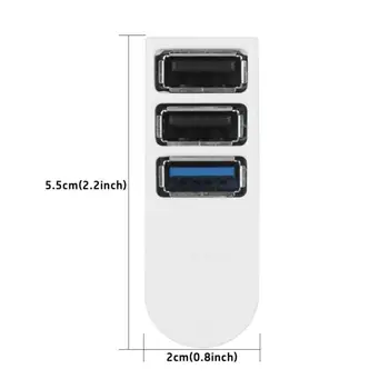 RYRA 1 шт. USB 2,0/3,0 Концентратор Высокоскоростной Мульти USB-Разветвитель 3 Порта Расширитель Несколько USB-Расширителей Компьютерные Аксессуары Для Портативных ПК Изображение 2