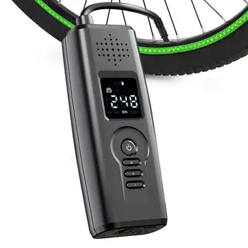 Электрический велосипедный насос Smart Bicycle Inflator DC12V Перезаряжаемый воздушный насос Универсальный компрессор шин До 140 фунтов на квадратный дюйм для велосипедов