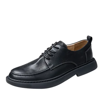 Обувь для мужчин; Роскошная Весенне-осенняя Дизайнерская обувь; Высококачественные мужские модельные туфли из натуральной кожи; Дышащая мужская обувь из воловьей кожи;