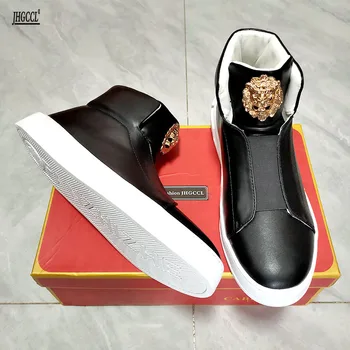 Новая мужская повседневная роскошная дизайнерская черная мужская обувь dermis, лоферы, мужская элитная брендовая обувь с высоким берцем, косметические аксессуары, обувь A2