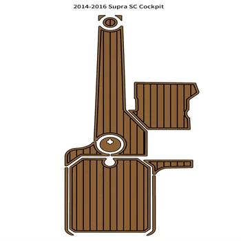2014-2016 Supra SC Коврик для кокпита лодки EVA из вспененного тикового дерева Коврик для пола на палубе самоклеящийся