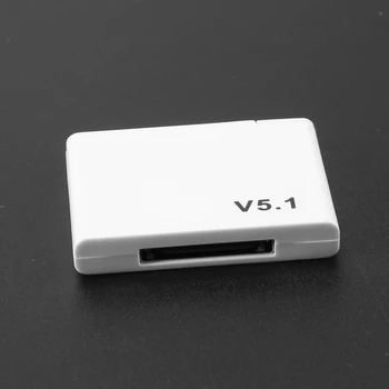 30-Контактный Аудиоприемник Bluetooth 5.1 A2DP Music Mini Беспроводной Адаптер Для Аналогового Динамика с разъемом 30Pin Белого Цвета Изображение 2