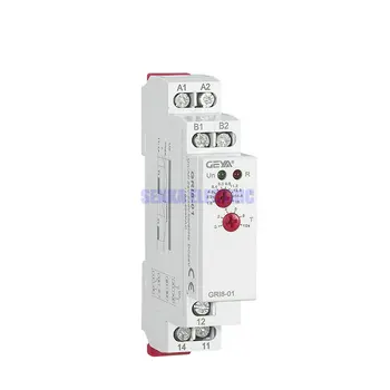 GRI8 Автоматическое Регулируемое реле защиты от перегрузки по току Мониторинг 0.5A-16A AC24-240V DC24V Реле измерения тока