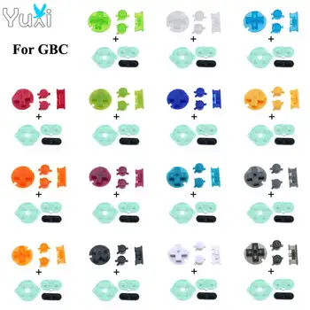 YuXi 15 Цветов A, B, D-Pad Клавиша Включения-выключения Клавиатуры С Токопроводящей резиновой накладкой Для Gameboy Color Для консоли GBC