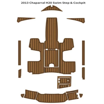 2013 Chaparral H20 Swim Step Кокпит Лодка EVA Искусственная Пена Палуба Из Тикового дерева Коврик для пола