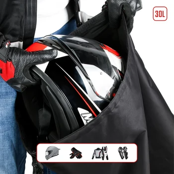Сумка для мотоциклетного шлема, водонепроницаемый кодовый замок, Противоугонная сумка для хранения багажа, Переносная дорожная сумка для мотоциклов Изображение 2