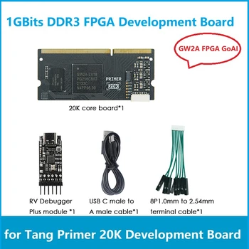 Для базовой платы Sipeed Tang Primer + Модуль RV Debugger + USB-кабель + Комплект кабелей 2,54 мм DDR3 GW2A FPGA Goai Learning Core Board
