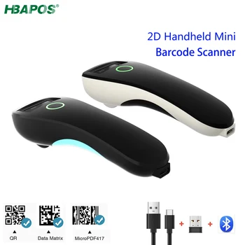 Bluetooth Сканер штрих-кодов Беспроводной Ручной 1D 2D QR Считыватель штрих-кодов Мини Карманный NETUM c750 c740 c990 для мобильных платежей в Магазине Изображение 2