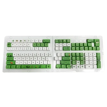 XDA Keycaps 125 клавиш с мультяшным рисунком из толстого ПБТ Для игровой механической клавиатуры, запасные клавиши 