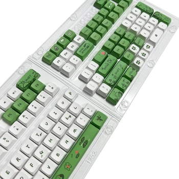XDA Keycaps 125 клавиш с мультяшным рисунком из толстого ПБТ Для игровой механической клавиатуры, запасные клавиши 