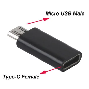 Премиум Оптовая продажа Женский USB-C Type C к Micro USB мужской адаптер-конвертер для телефона Изображение 2