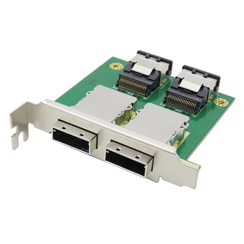 Запасные Части для карт адаптера Mini SAS с двумя Портами От внутреннего SFF-8087 до внешнего HD SFF-8088 Sas26p PCI SAS