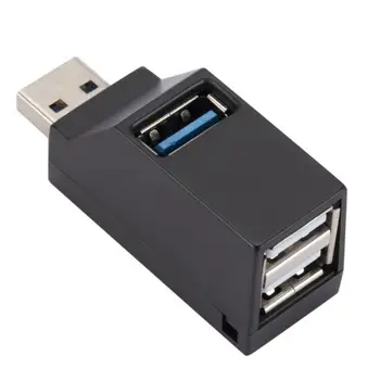 1/2 шт. 3,0 Концентратор 3 Порта Портативный USB-Разветвитель для Быстрой Передачи данных для Компьютера, Ноутбука, док-станции, 2,0 Концентратора, Адаптера ПК Изображение 2