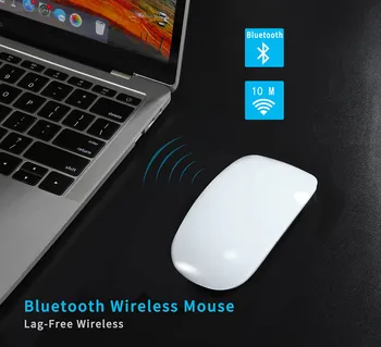 Мыши Бесшумная беспроводная мышь Ультратонкая Портативная мини-мышь Bluetooth с разрешением 1200 точек на дюйм для геймеров, аксессуары для ПК, ноутбуков Изображение 2