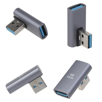 Прямоугольный USB-Удлинитель USB 10 Гбит/с от Мужчины к Женщине Расширитель Видео Расширенный Конвертер для Ноутбука Телефон T21A Изображение 2