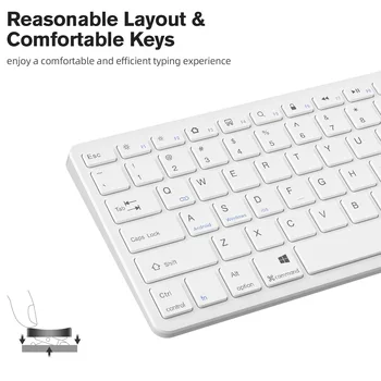 Бесшумная беспроводная клавиатура Подходит для планшета iPad Bluetooth клавиатура Внешняя клавиатура планшета