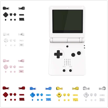 Экстремальный Полный набор Кнопок для Gameboy Advance SP, Кнопка B L R Включения Выключения питания Кнопка регулировки громкости Клавиша D-pad для консоли GBA SP