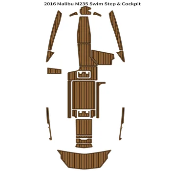 2016 Malibu M235 Плавательная платформа Кокпит Коврик для Лодки EVA пена Тиковый настил Напольный коврик