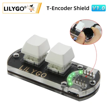 LILYGO® T-Encoder Shield V1.0 CH552 Настраивает макроключи С помощью платы разработки APA102 RGB LED с модулем расширения кнопки T-Encoder