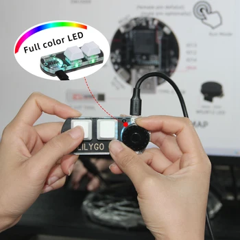 LILYGO® T-Encoder Shield V1.0 CH552 Настраивает макроключи С помощью платы разработки APA102 RGB LED с модулем расширения кнопки T-Encoder Изображение 2