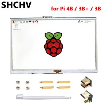 5-дюймовый Дисплей Raspberry Pi 4, совместимый с HDMI, ЖК-дисплей 800*480 TFT с Подсветкой, сенсорный экран для ноутбука Raspberry Pi 3 Model B Plus 3B PC Изображение 2