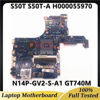 Высокое качество Для ноутбука Toshiab S50T S50T-A H000055970 Материнская плата с N14P-GV2-S-A1 GT740M HM76 100% Полностью рабочая