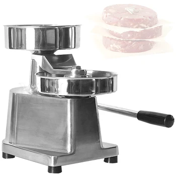 Пресс для бургеров Ручной, Для приготовления котлет для гамбургеров, Машина для формования мясных пирогов из нержавеющей стали 100/130/150 мм, кухонный инструмент